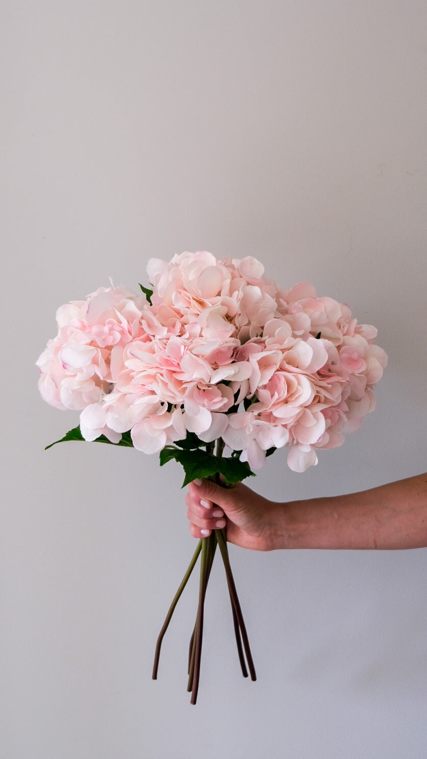 Real touch hortensia - lys rosa